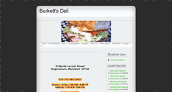 Desktop Screenshot of burkettsdeli.com